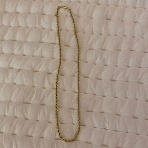 14k gold rope chain necklace